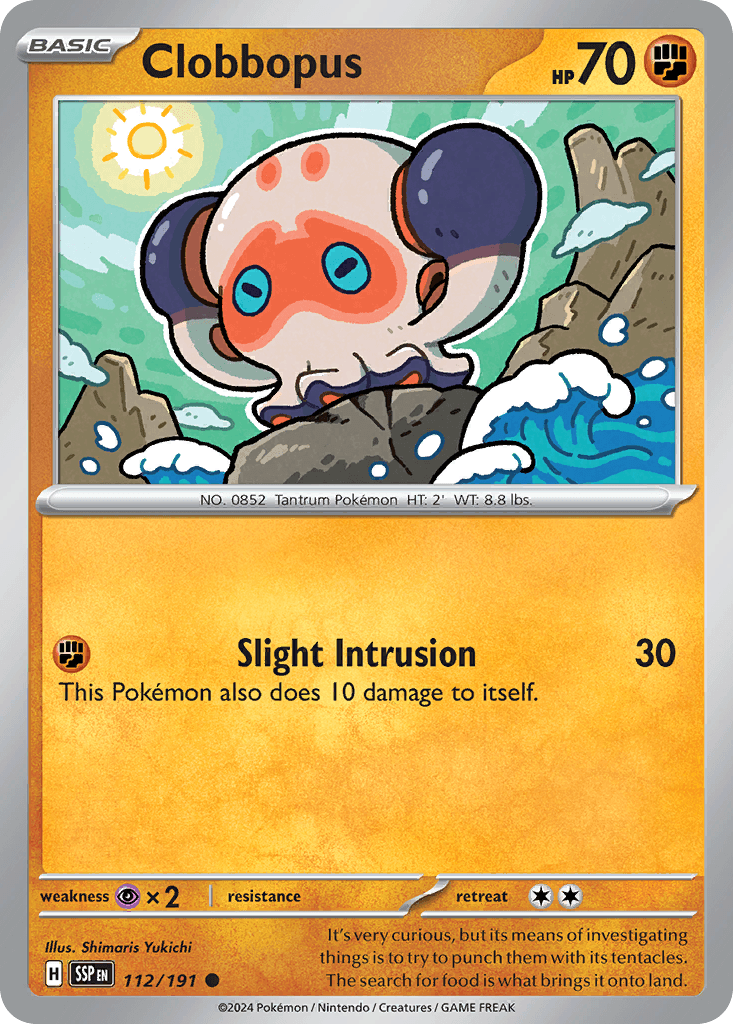 Clobbopus Pokémon card