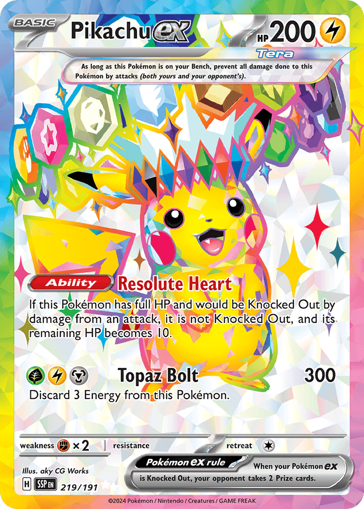 Pikachu ex — Ultra Rare