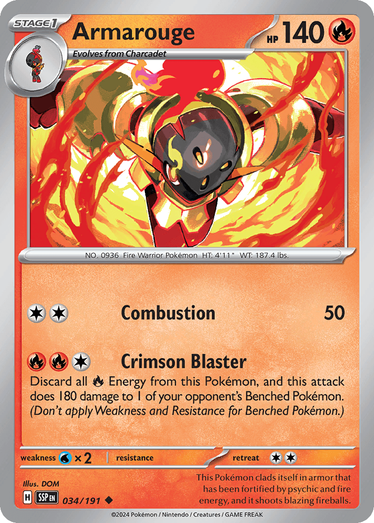 Armarouge Pokémon card
