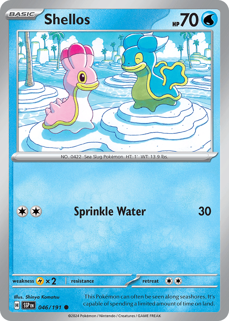 Shellos Pokémon card