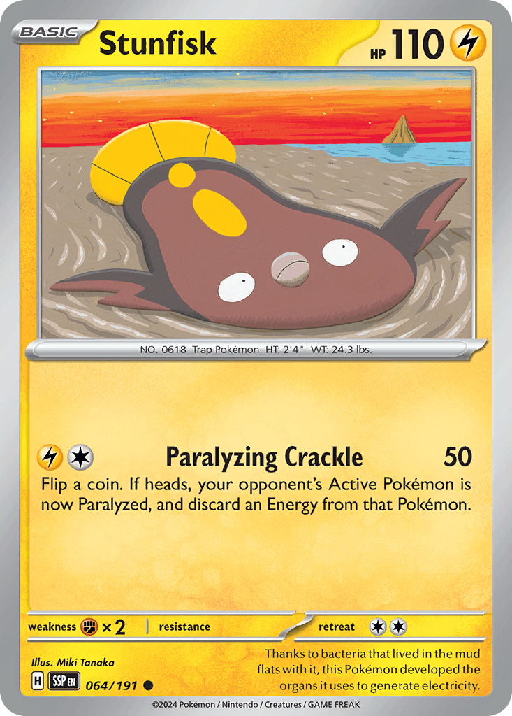 Stunfisk Pokémon card