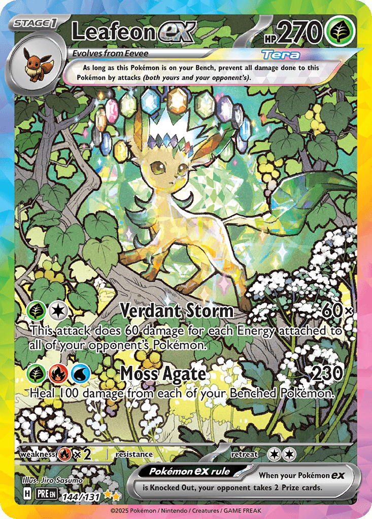 Leafeon ex Pokémon card