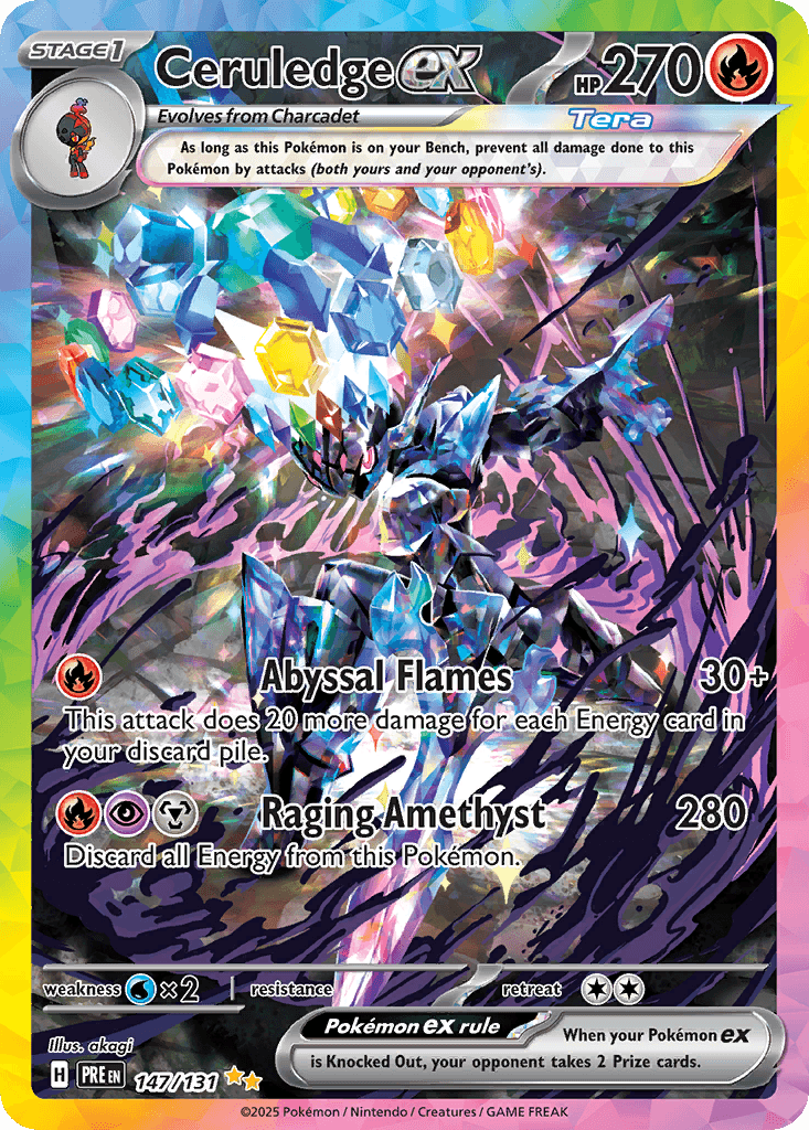 Ceruledge ex Pokémon card