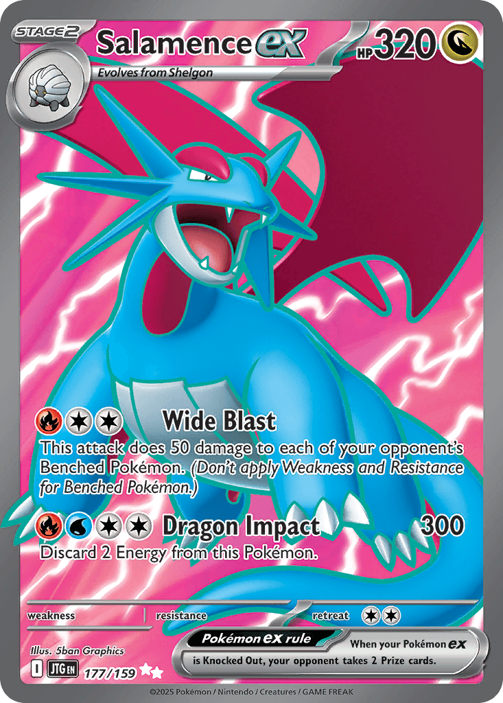 Salamence ex — Dragon type