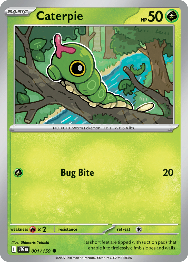 Caterpie Pokémon card