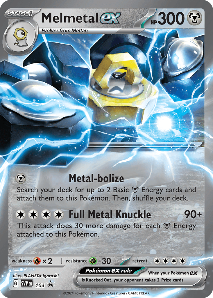 Melmetal ex Pokémon card