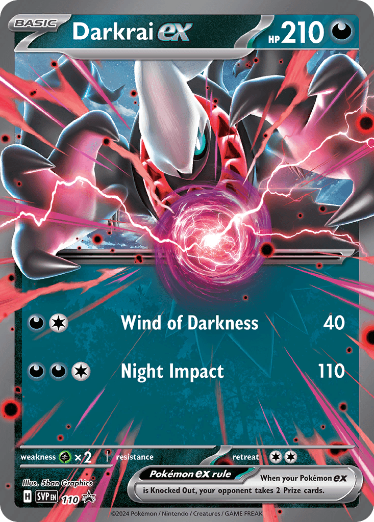 Darkrai ex from Scarlet & Violet Black Star Promos