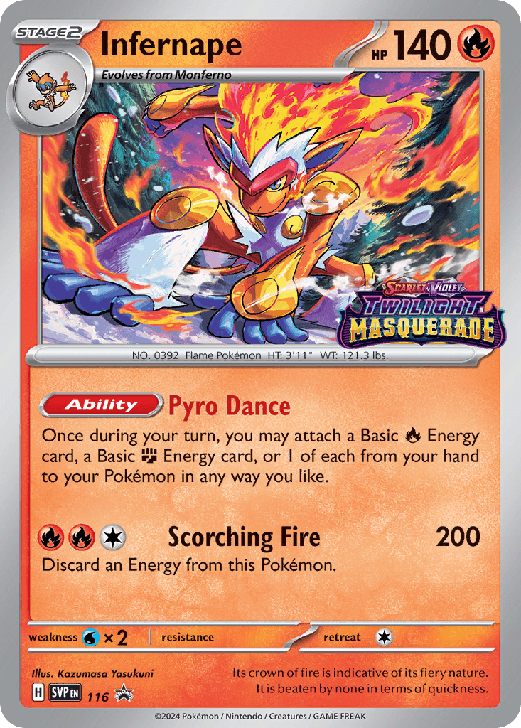 Infernape Pokémon card