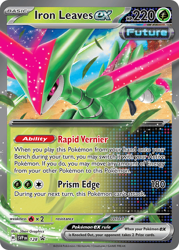Iron Leaves ex Pokémon card