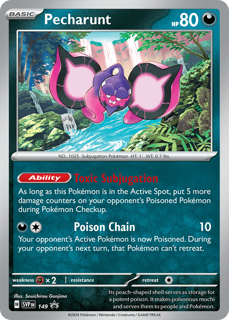 Pecharunt Pokémon card