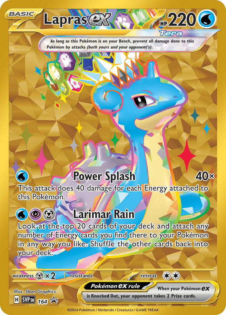 Lapras ex from Scarlet & Violet Black Star Promos