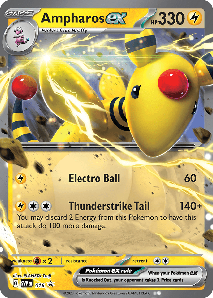 Ampharos ex illustrated by PLANETA Tsuji