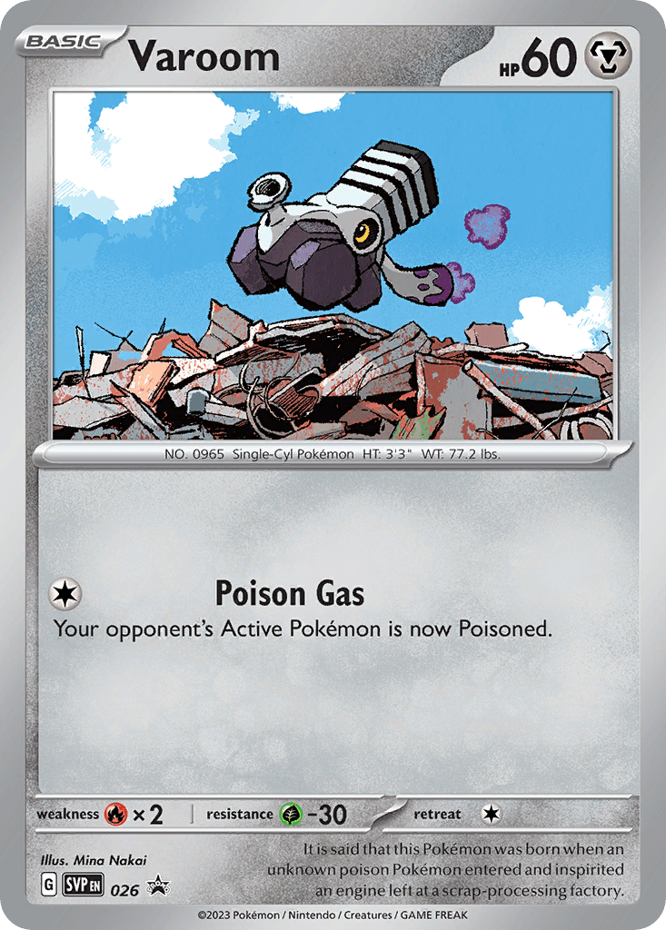 Varoom Pokémon card