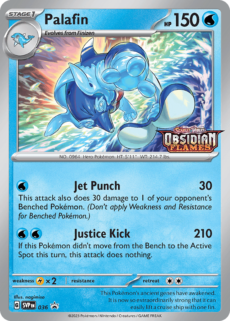 Palafin Pokémon card