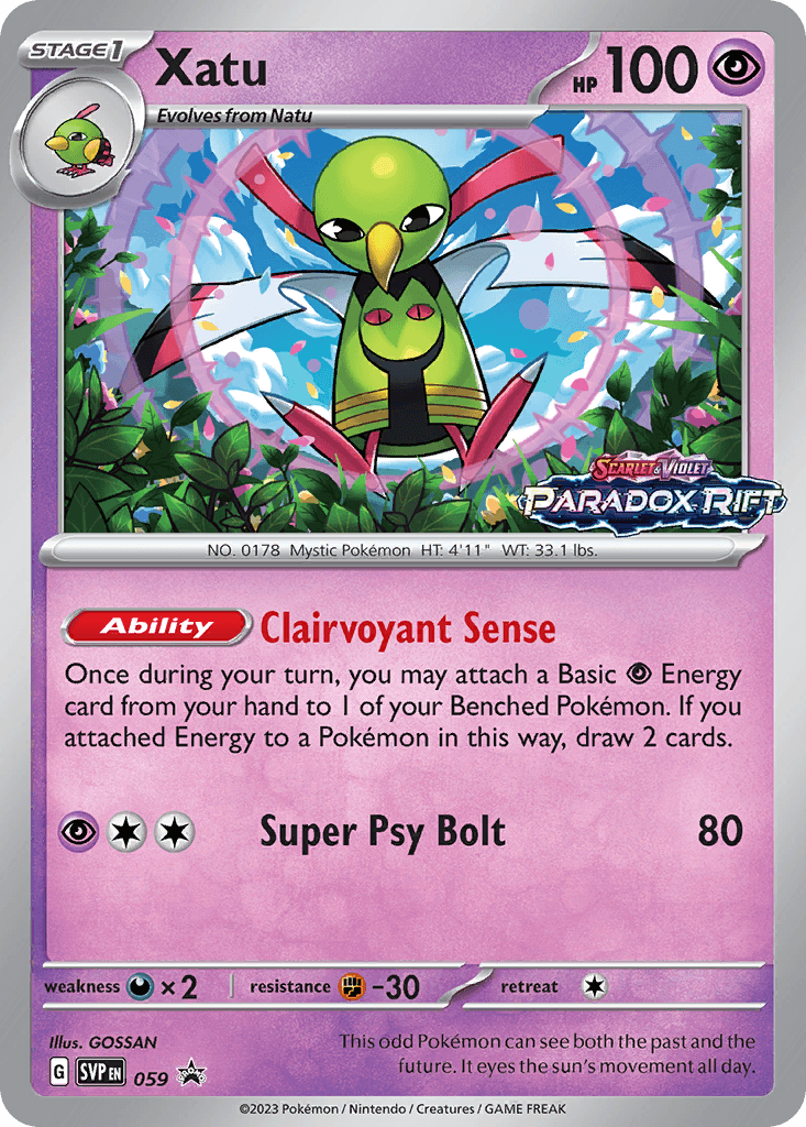 Xatu Pokémon card