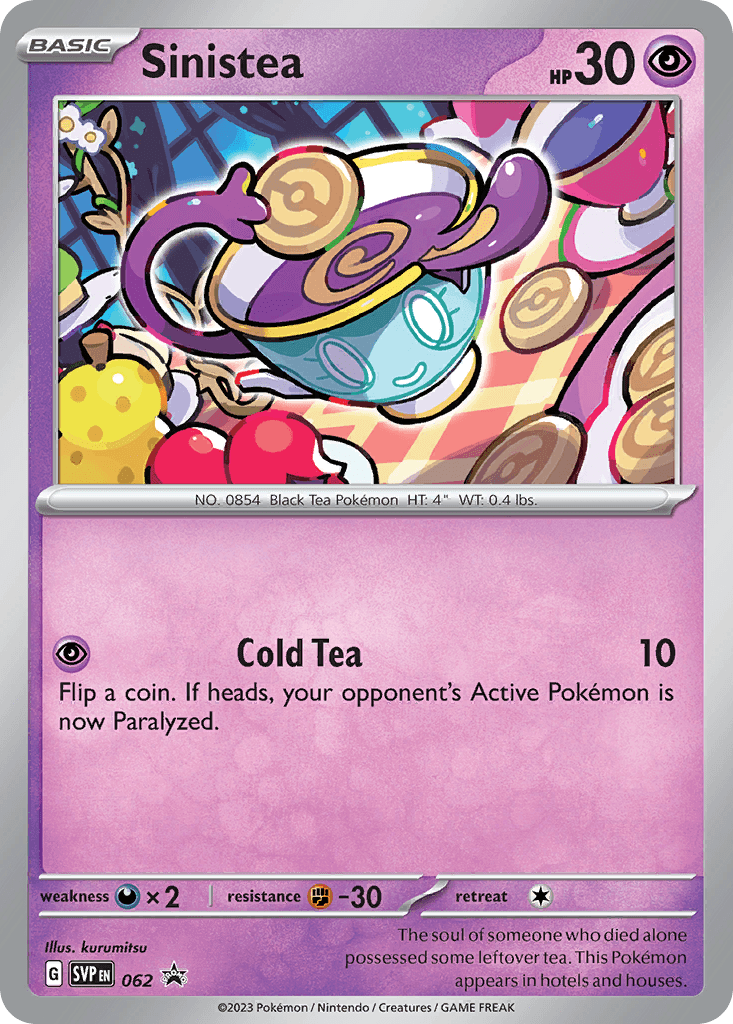 Sinistea Pokémon card