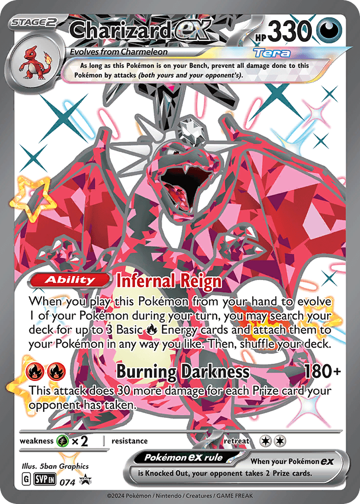 Charizard ex from Scarlet & Violet Black Star Promos