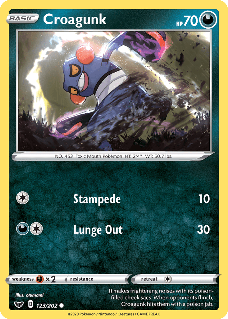 Croagunk Pokémon card