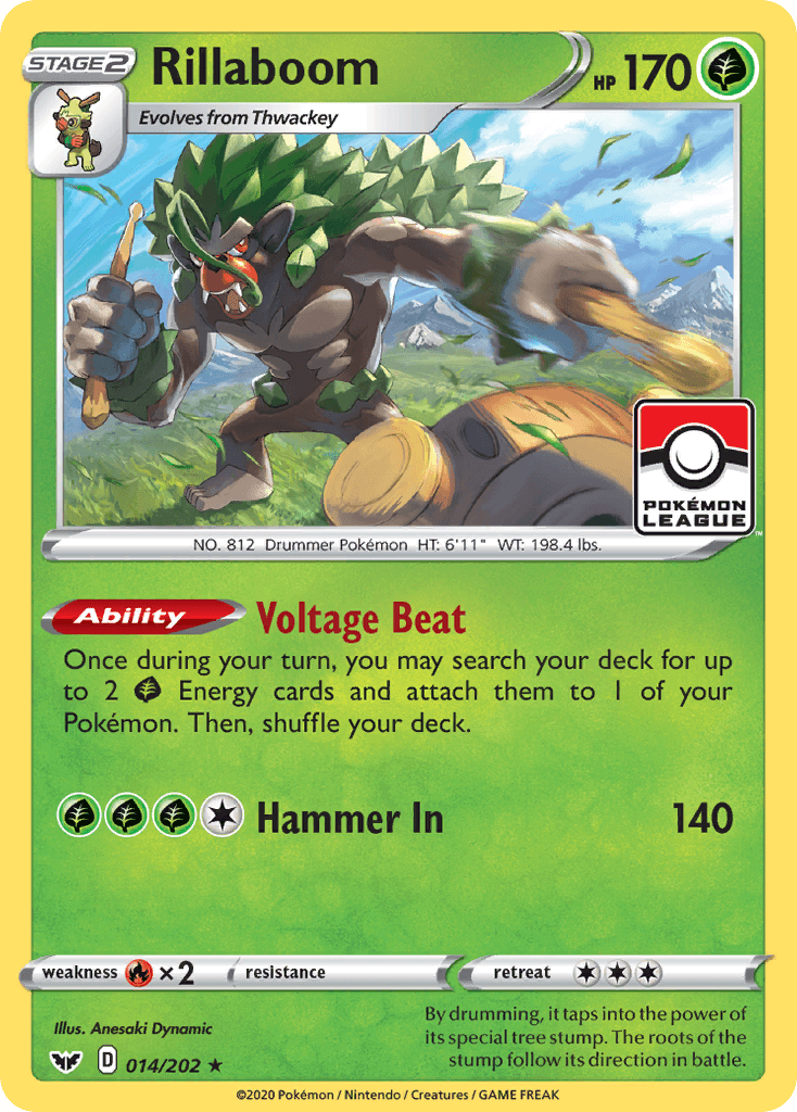 Rillaboom Pokémon card