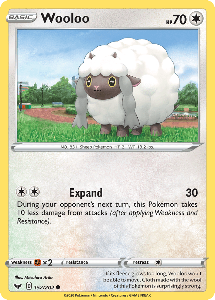 Wooloo Pokémon card
