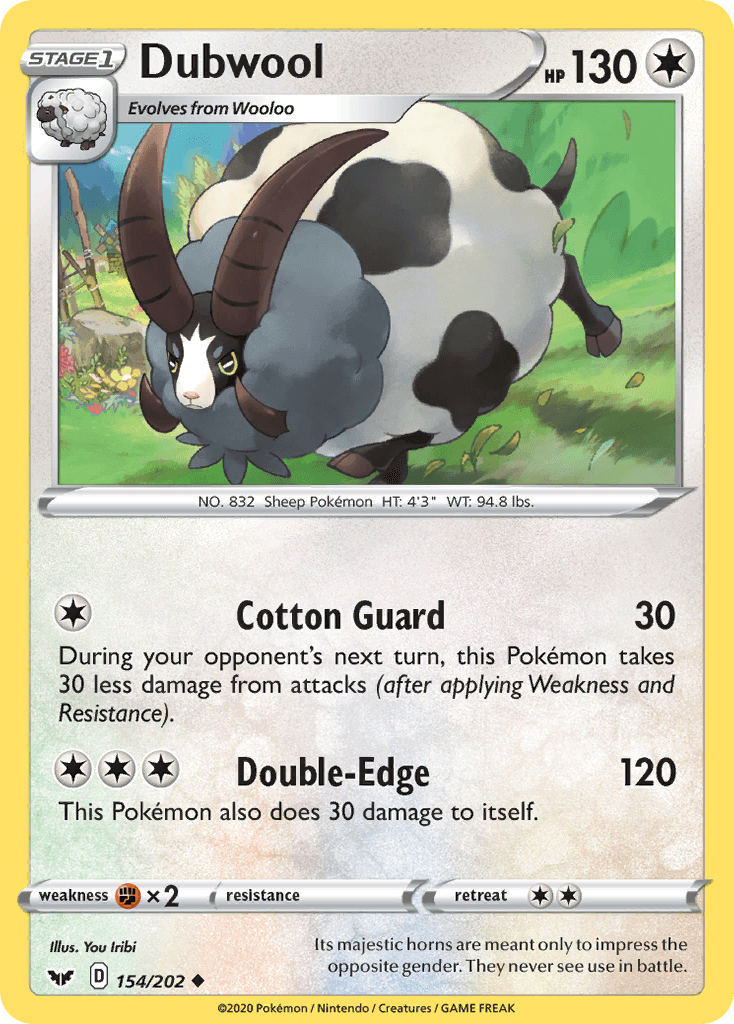 Dubwool Pokémon card