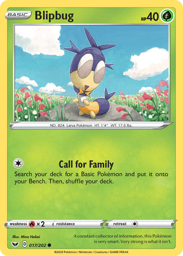 Blipbug Pokémon card