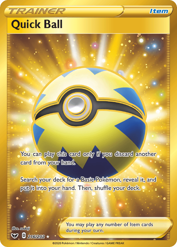 Quick Ball Pokémon card