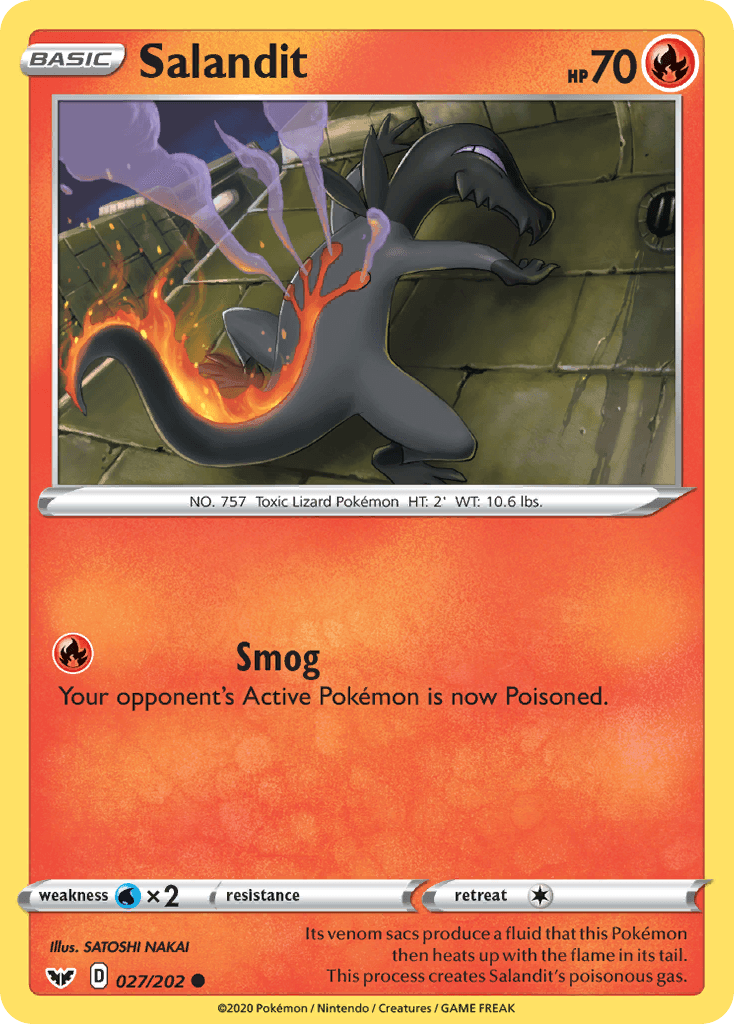 Salandit Pokémon card