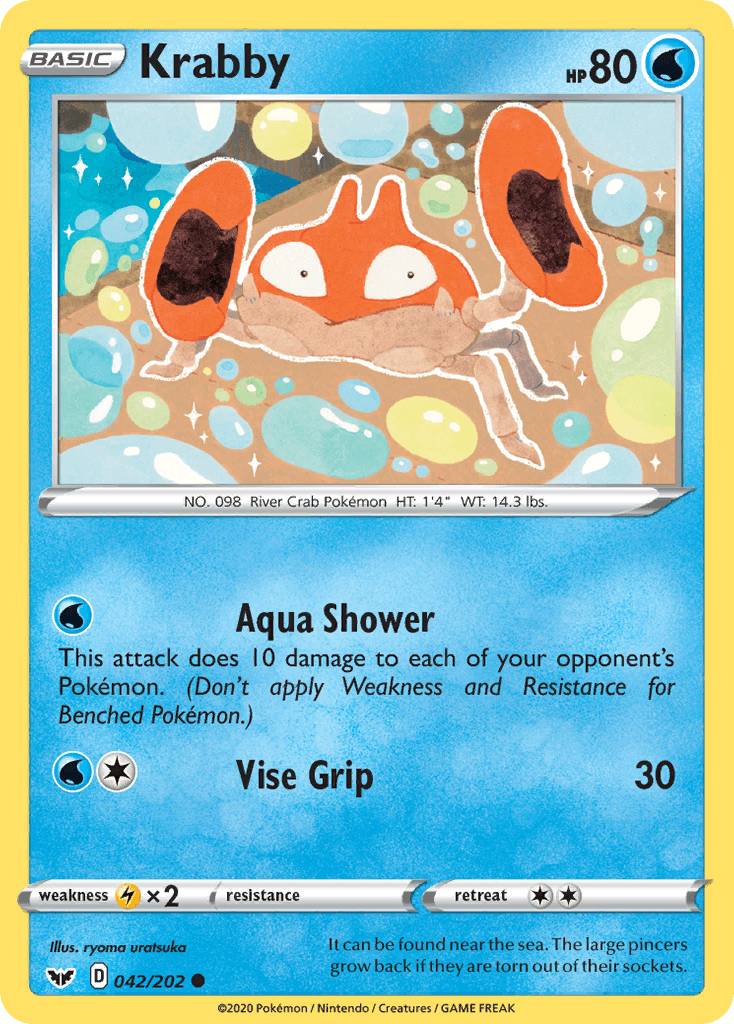 Krabby Pokémon card