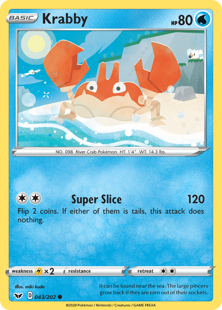 Krabby Pokémon card