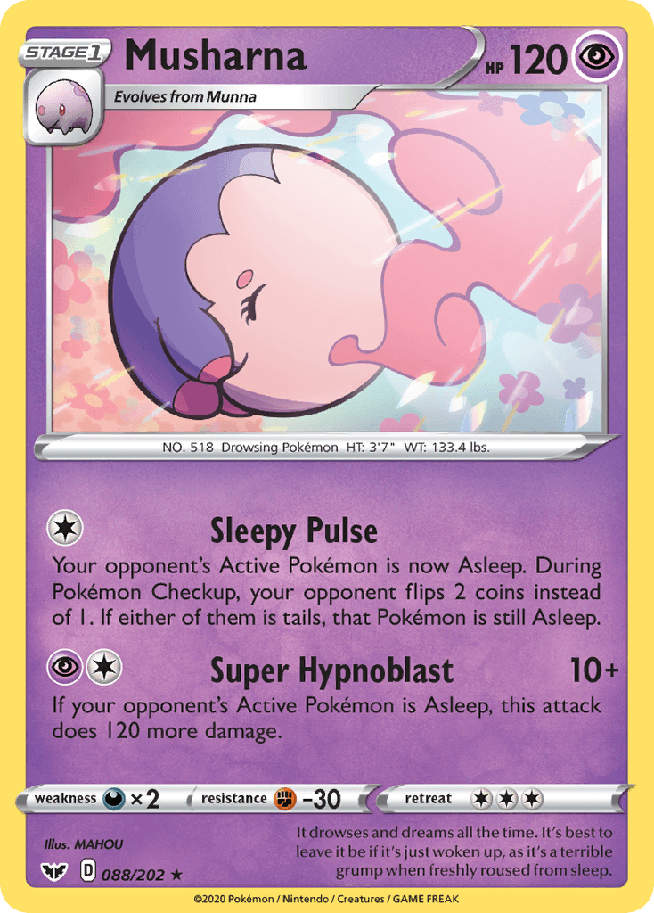 Musharna Pokémon card