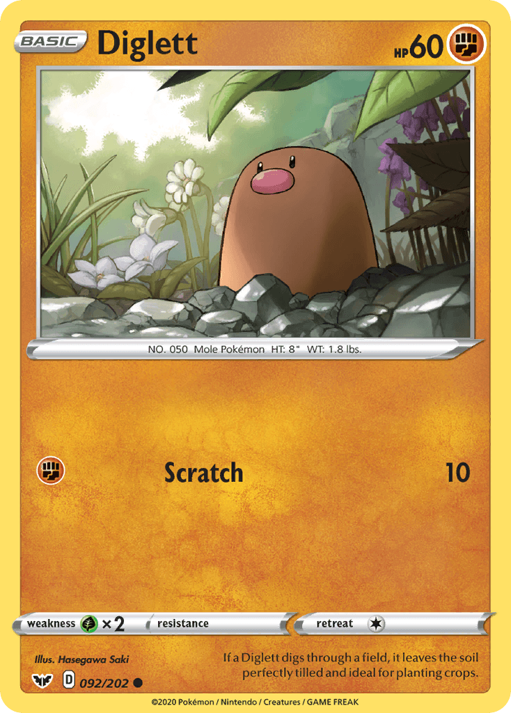 Diglett Pokémon card