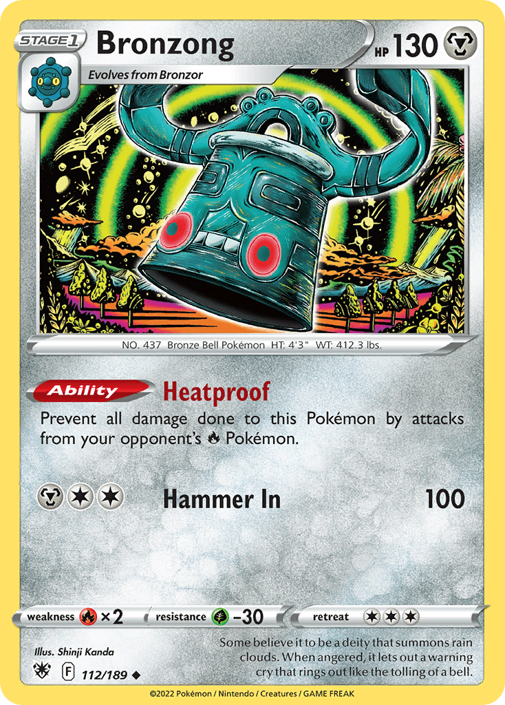 Bronzong Pokémon card