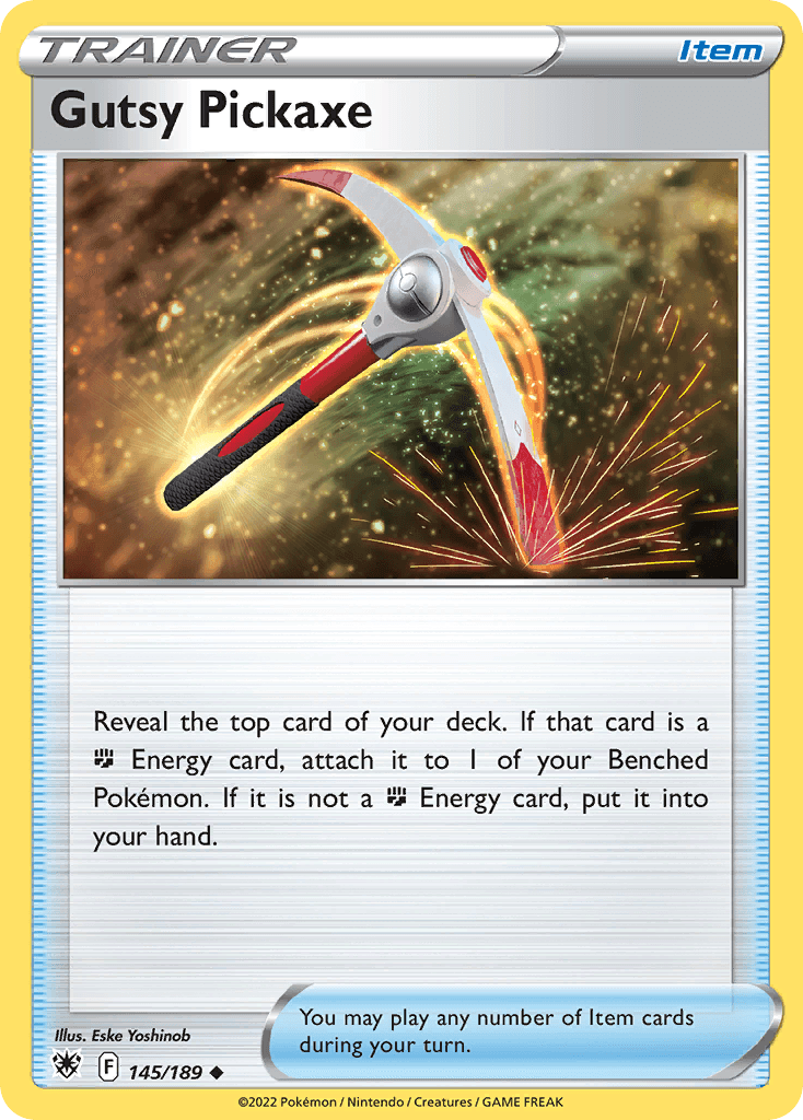 Gutsy Pickaxe Pokémon card