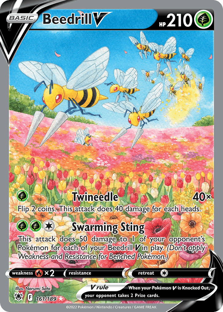 Beedrill V Pokémon card
