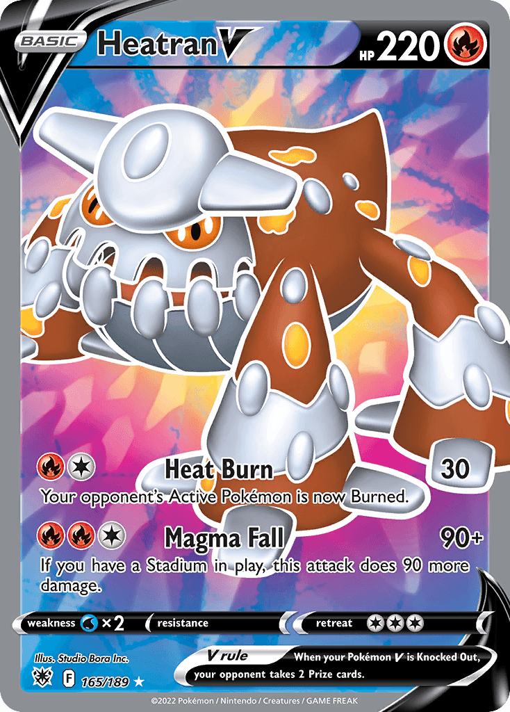 Heatran V Pokémon card