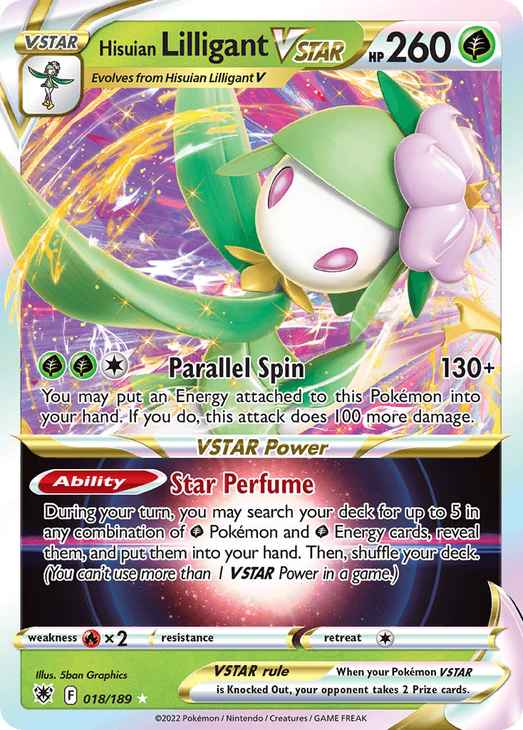 Hisuian Lilligant VSTAR — Rare Holo VSTAR