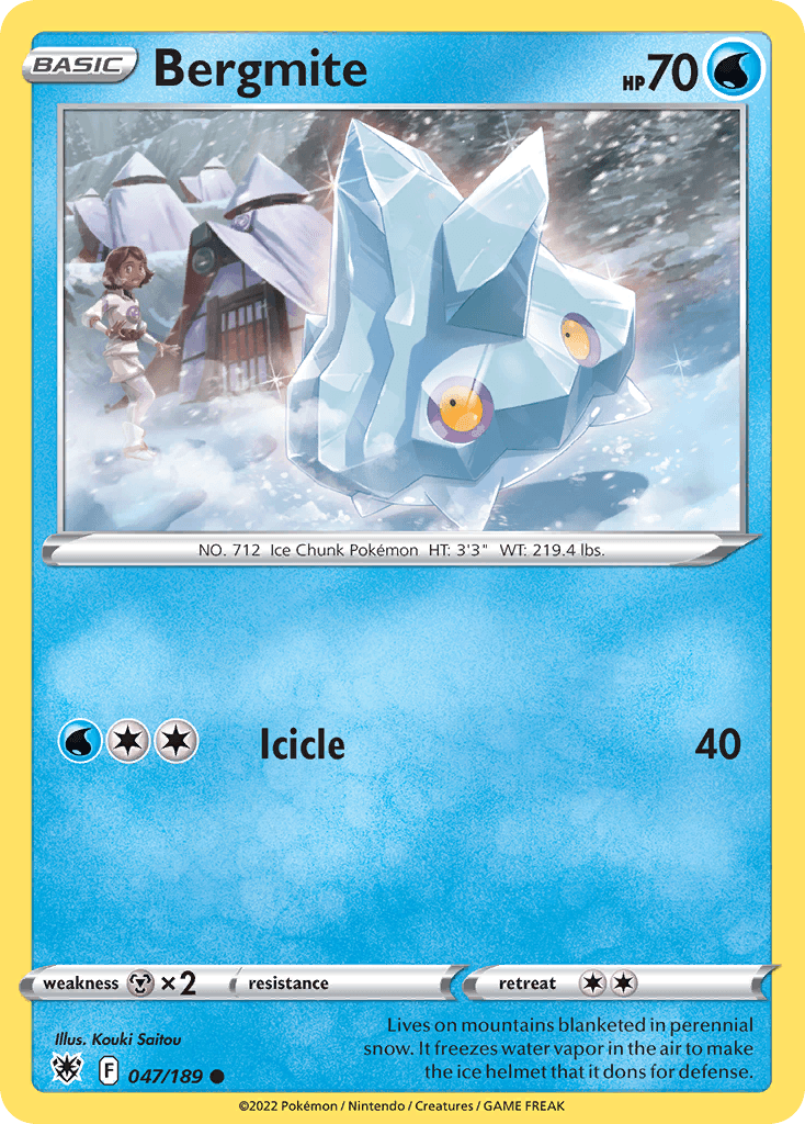 Bergmite Pokémon card