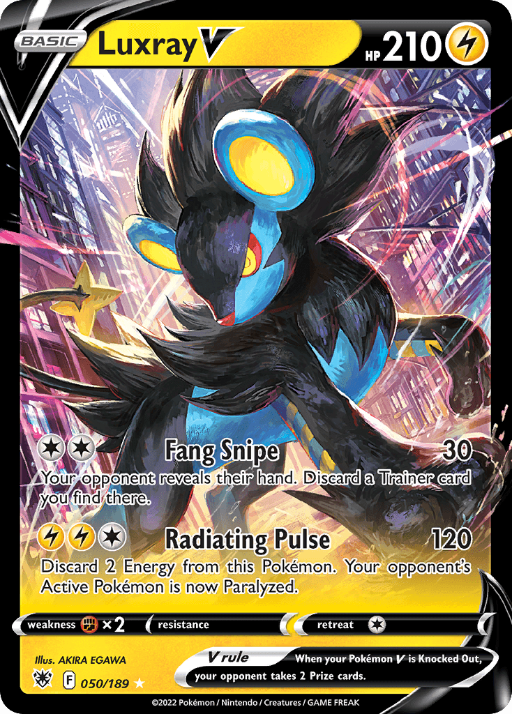 Luxray V Pokémon card