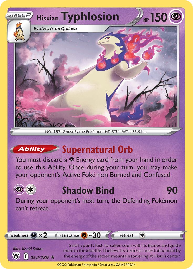 Hisuian Typhlosion Pokémon card