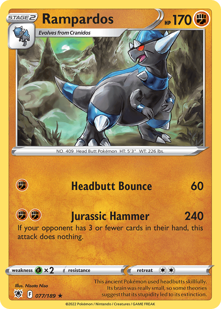 Rampardos Pokémon card