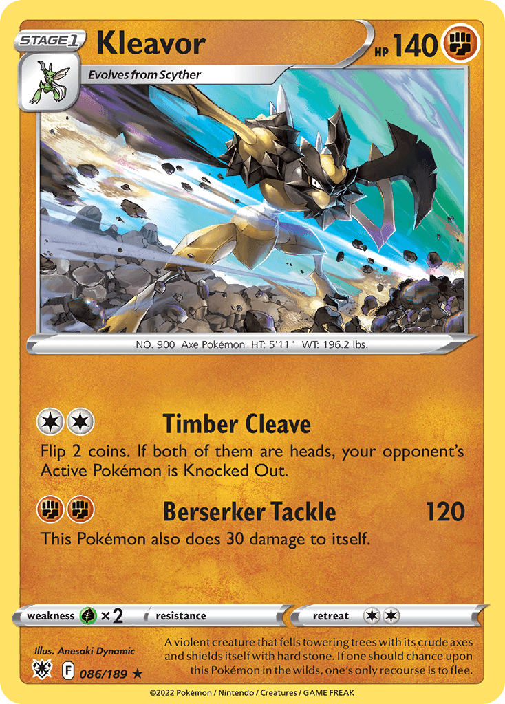 Kleavor Pokémon card