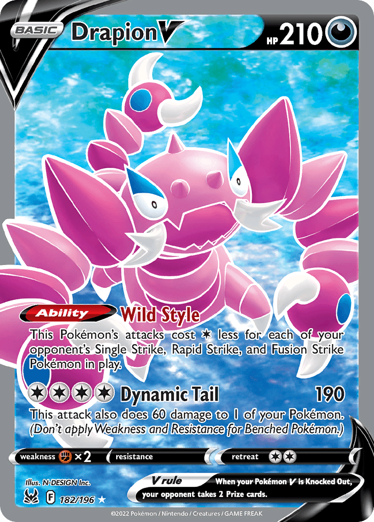 Drapion V Pokémon card