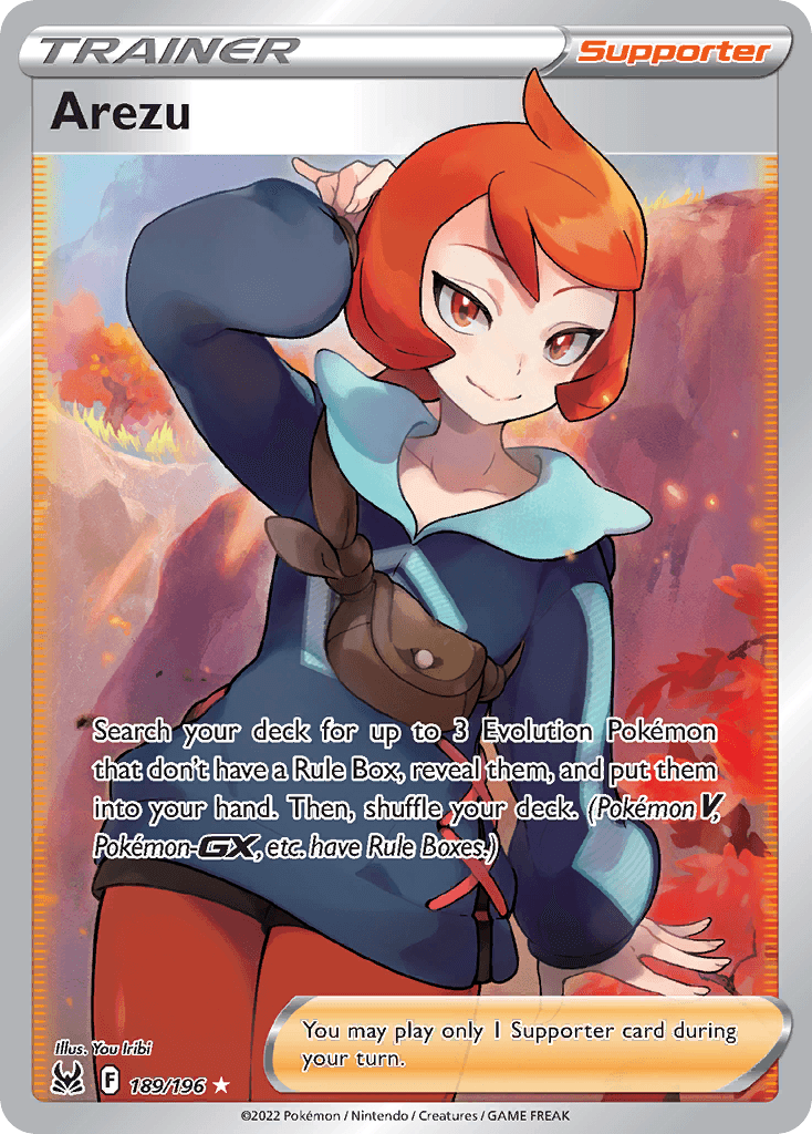 Arezu Pokémon card