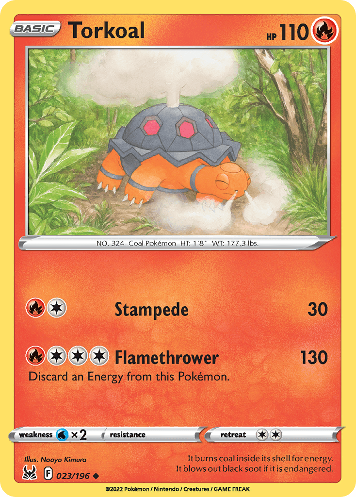 Torkoal Pokémon card