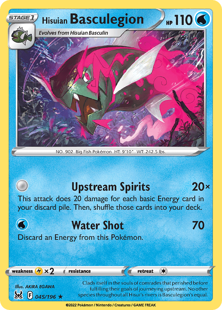 Hisuian Basculegion Pokémon card