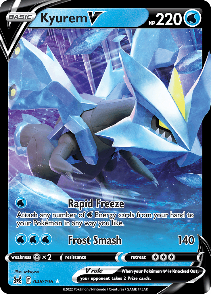 Kyurem V Pokémon card