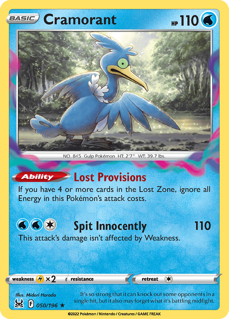 Cramorant Pokémon card