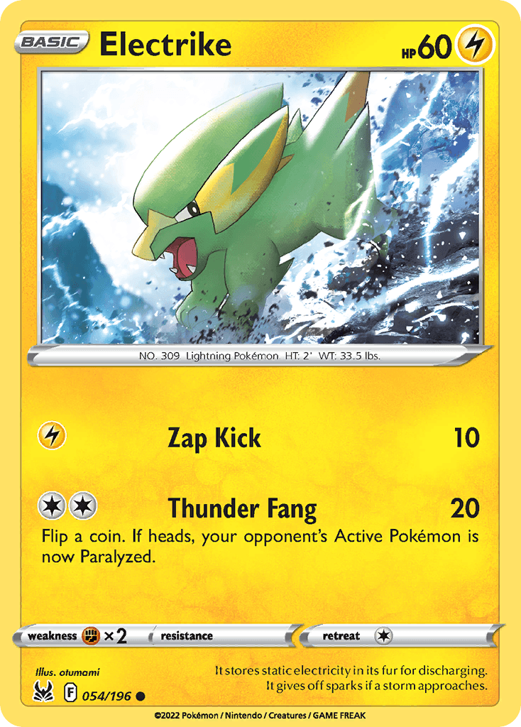 Electrike Pokémon card