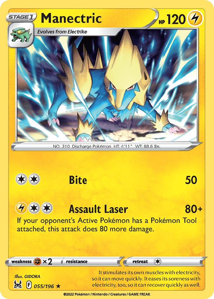Manectric Pokémon card